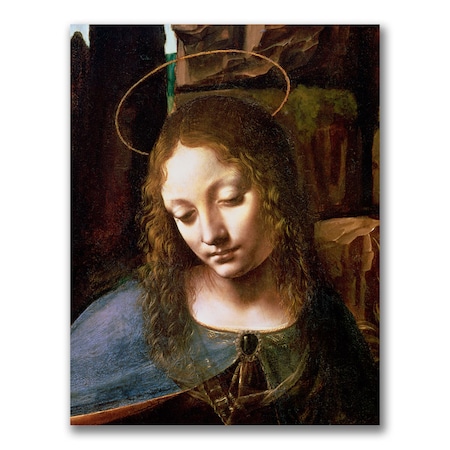 Leonardo Da Vinci 'Detail Of The Virgin' Canvas Art,18x24